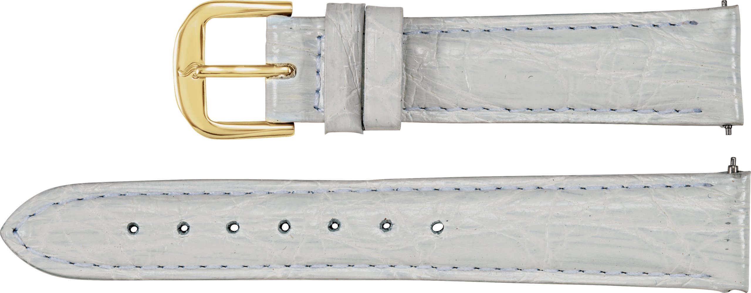 20 mm Regular White EZ-Change™ Genuine Crocodile Padded  display picture 3