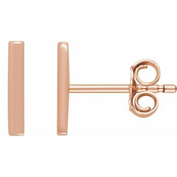 14K Rose Vertical Bar Earrings Ref. 11777590