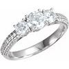 Continuum Sterling Silver .75 CTW Diamond Engagement Ring Ref 5509889
