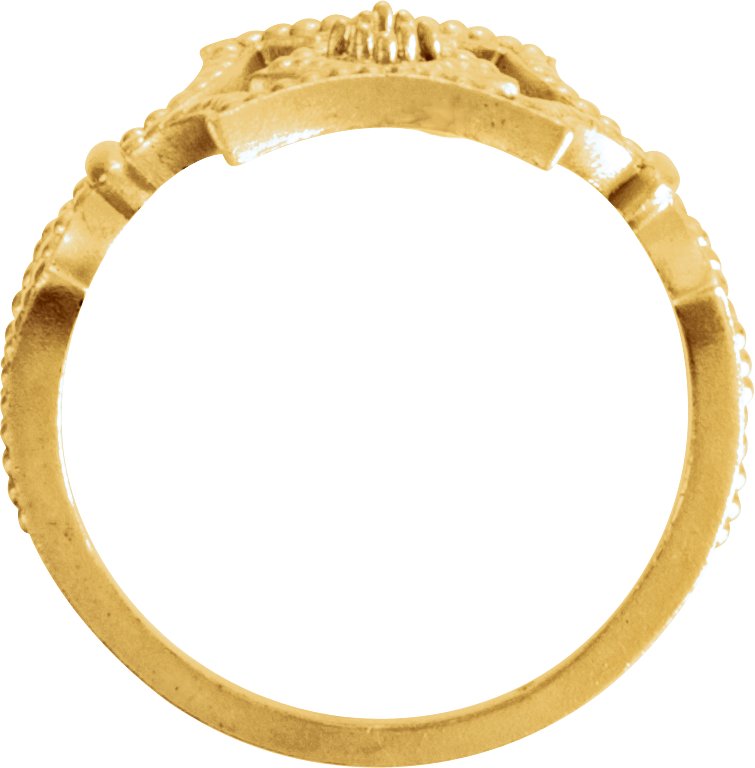 .08 CTW Diamond Granulated Ring view 2