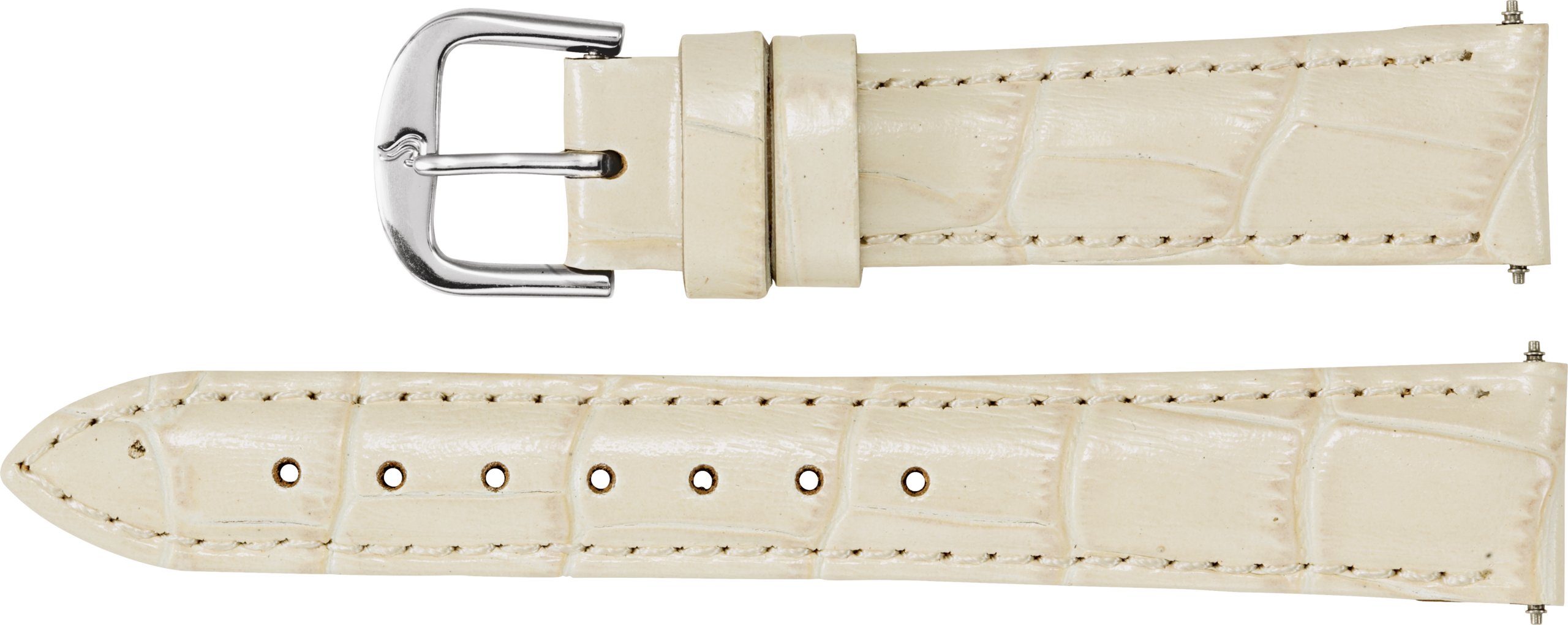 Ladies Leather Alligator Grain Padded Watch Band