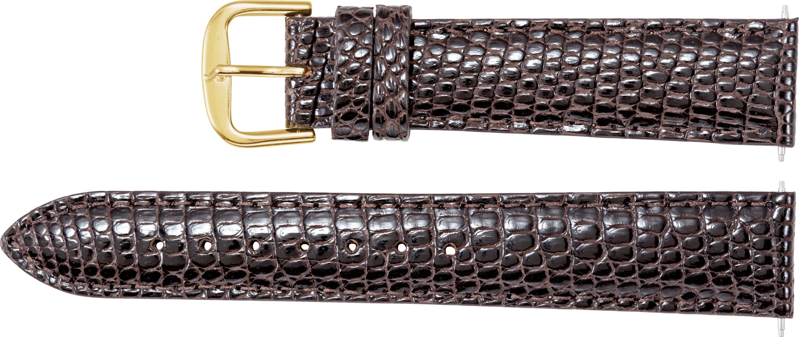 Genuine Lizard Padded Watch Band