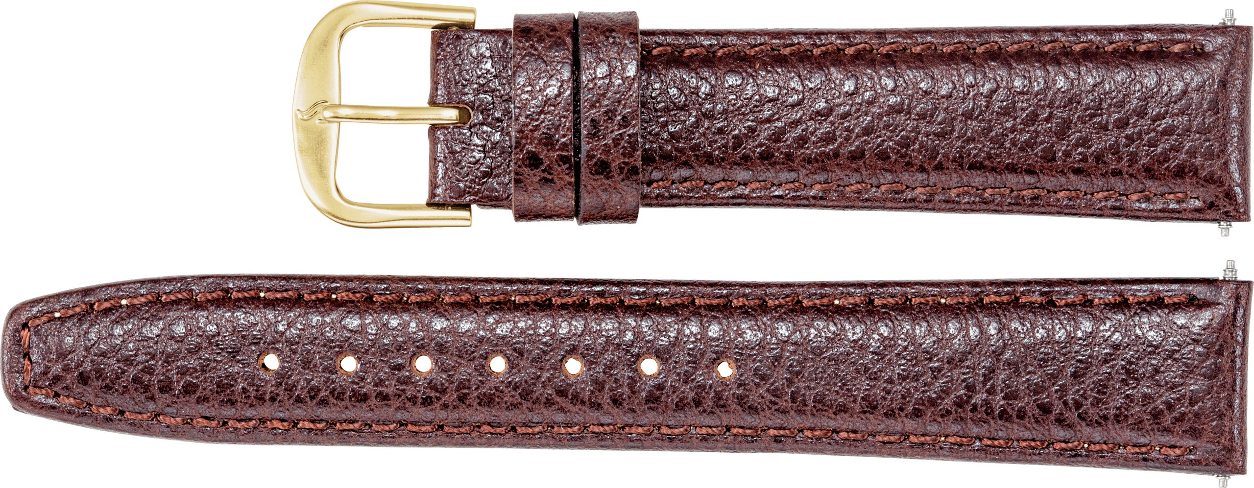 Leather Textured Calf Semi-Padded Watch Band