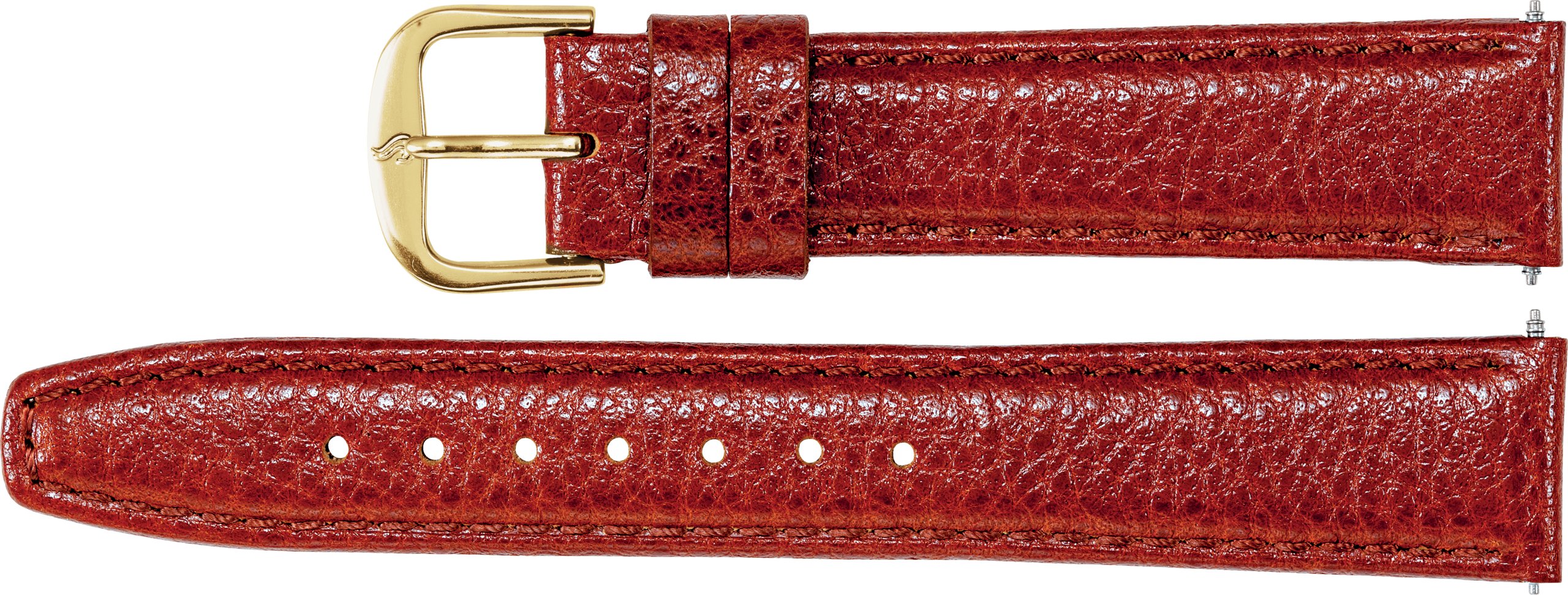 Leather Textured Calf Semi-Padded Watch Band