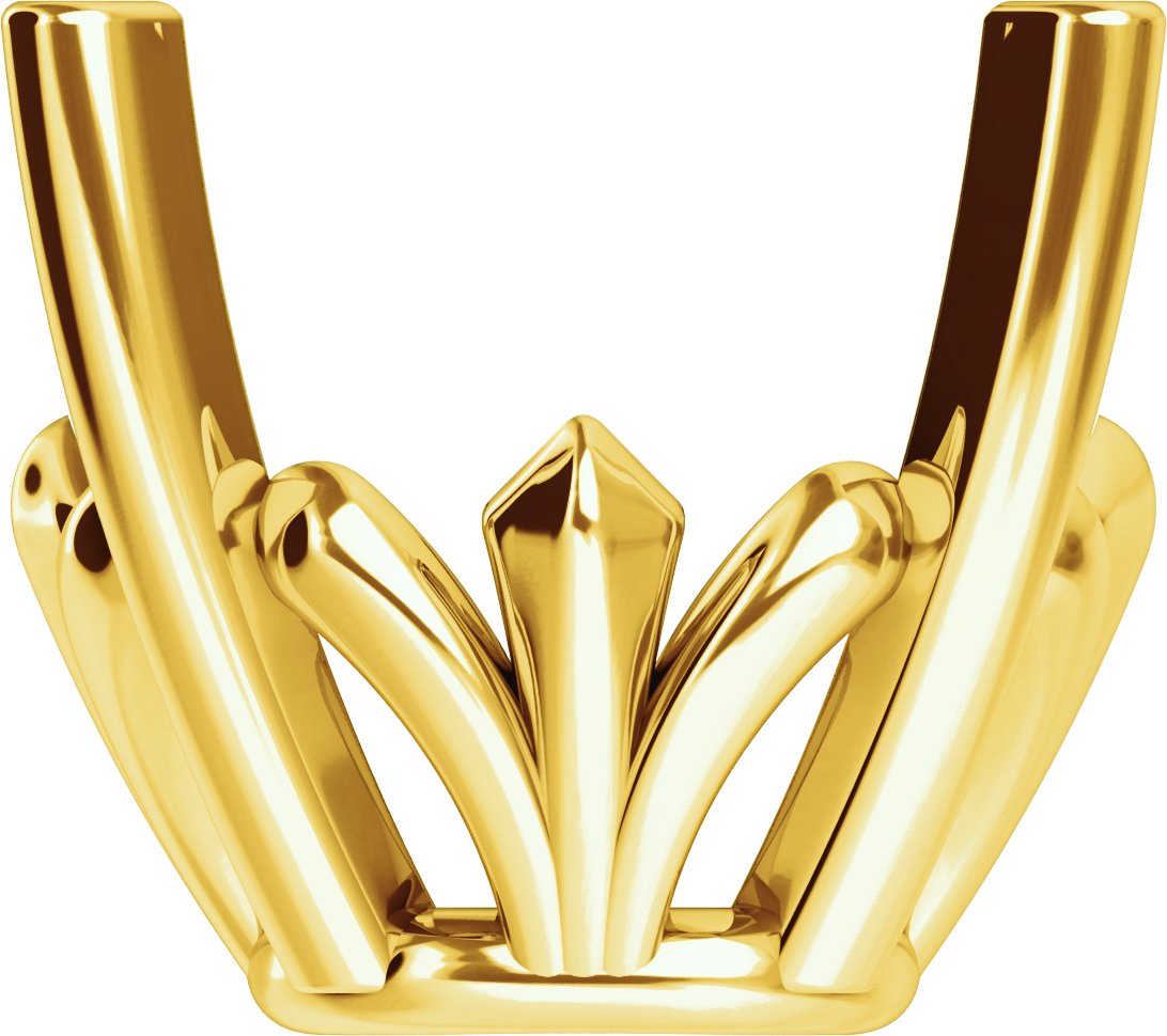 4-Prong Fleur-de-Lis Basket Setting