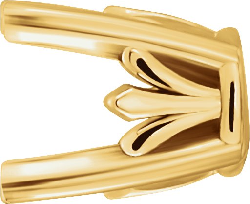 4-Prong Fleur-de-lis Earring Setting