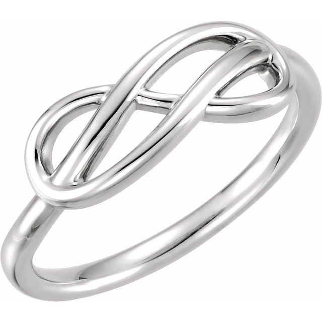 Sterling Silver Double Infinity-Inspired Ring