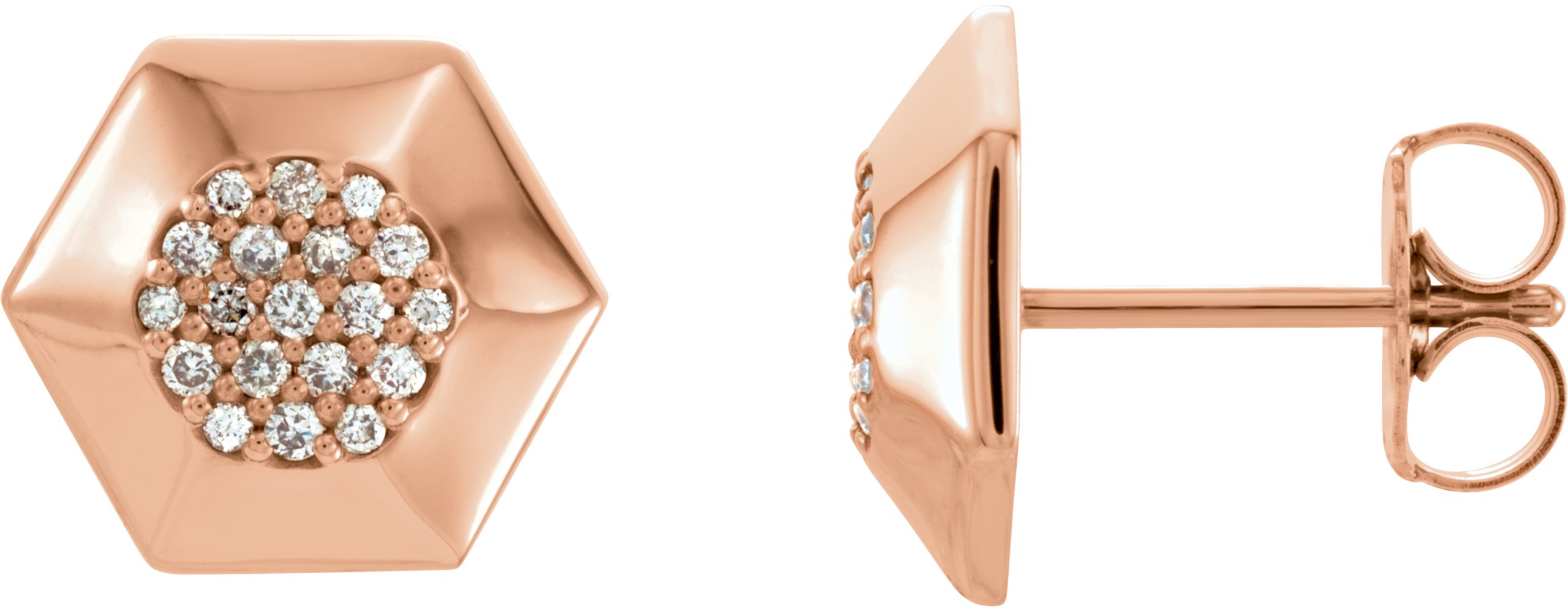 Geometric Cluster Earrings