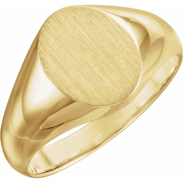 Oval Oval Signet Ring