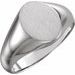 Sterling Silver 10x8 mm Oval Signet Ring