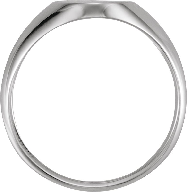 Sterling Silver 10x8 mm Oval Signet Ring