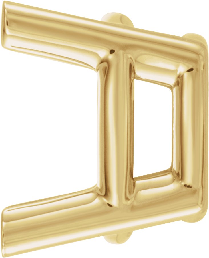 Cushion 4-Prong Earring Setting
