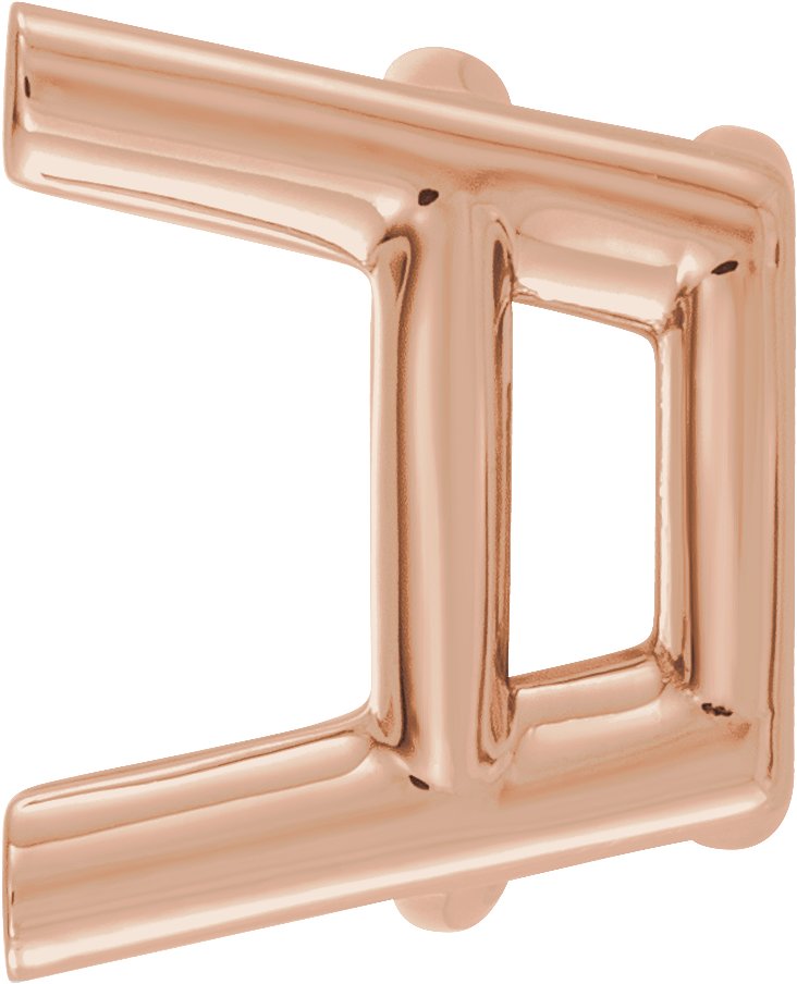 Cushion 4-Prong Earring Setting