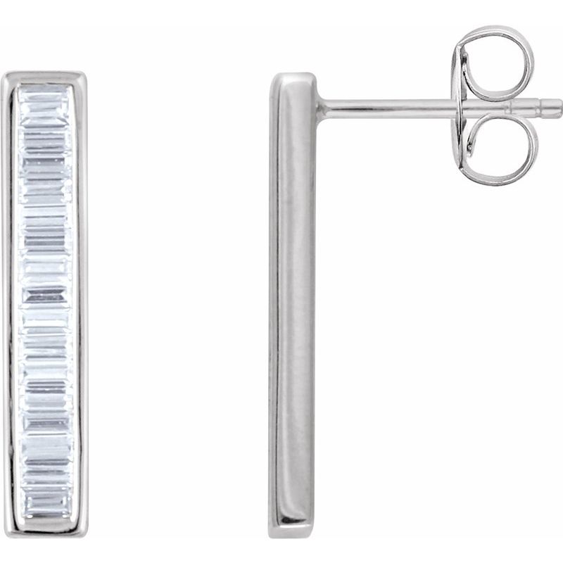 Baguette Bar Earrings