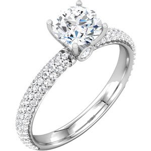 Accented Engagement Ring or Band  