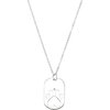 Sterling Silver .02 CT Diamond 18 inch Necklace Ref. 3243275