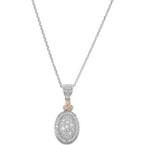 1/3 CTW Natural Diamond Necklace – 14K White Gold