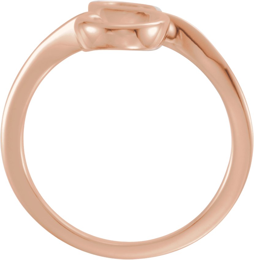 14K Rose Freeform Ring