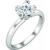 Twin-Prong Solitaire Engagement Ring 