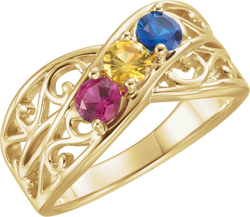 Family Criss-Cross Ring