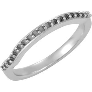 Accented Sculptural Engagement Ring or Band