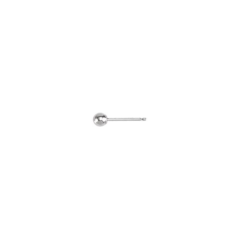 Ball Earrings with Bright Finish
