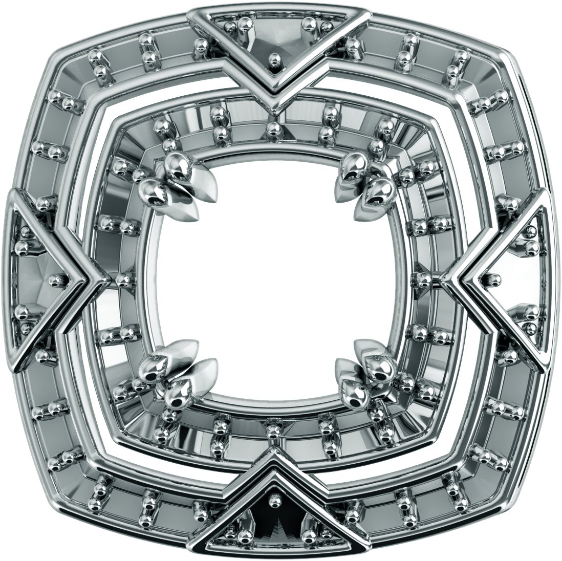 Round Halo-Style Top Setting