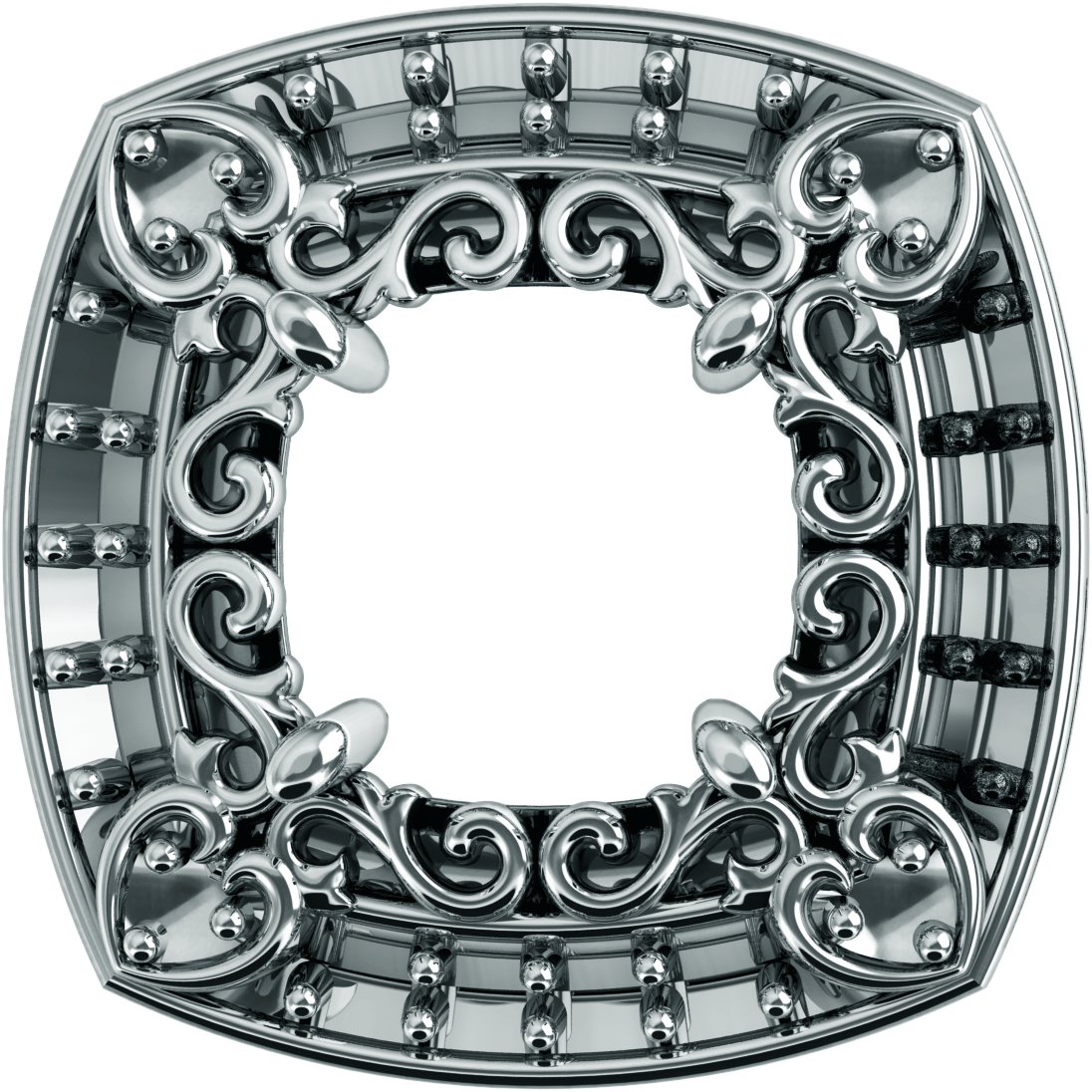 Round Halo-Style Top Setting