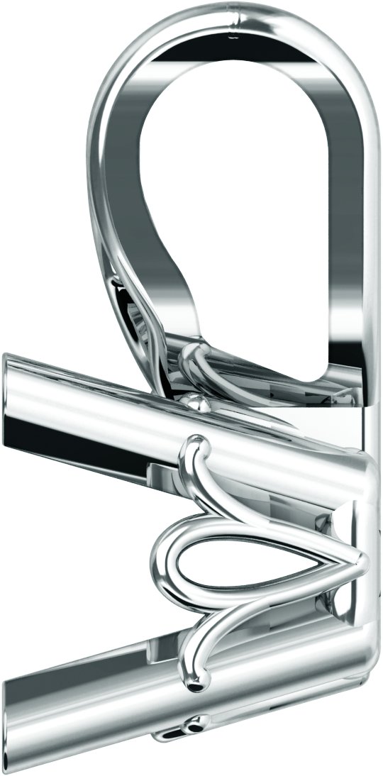 Square 4-Prong Scroll Setting® Pendant