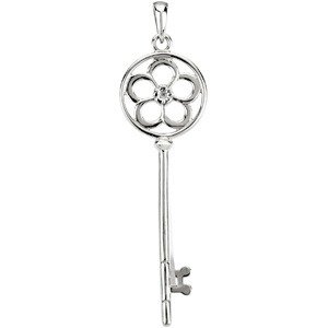 Floral Key Pendant
