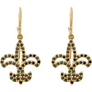 Alternative view of Fleur-de-lis Earrings
