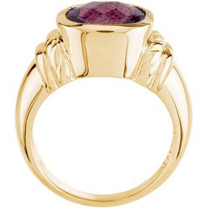 Natural Amethyst Ring view 3