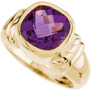 Natural Amethyst Ring view 4