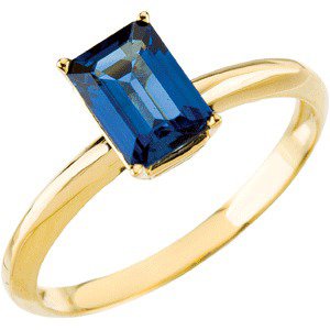 Natural Blue Sapphire Ring view 4