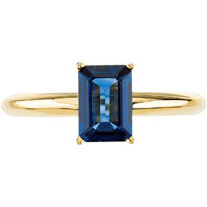 Natural Blue Sapphire Ring view 5