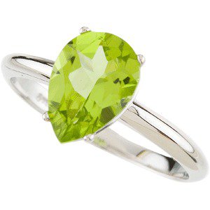 Natural Peridot Ring view 5