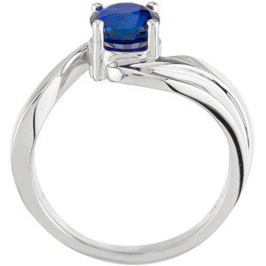 Natural Blue Sapphire Ring view 3
