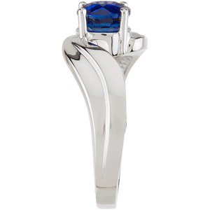 Natural Blue Sapphire Ring view 4