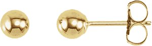 14K Yellow 4 mm Ball Earrings Ref 9852187