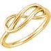 14K Yellow Double Infinity-Inspired Ring