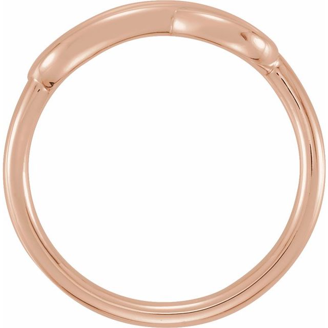 14K Rose Double Infinity-Inspired Ring
