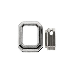 Emerald Bezel-Set Slide Pendant