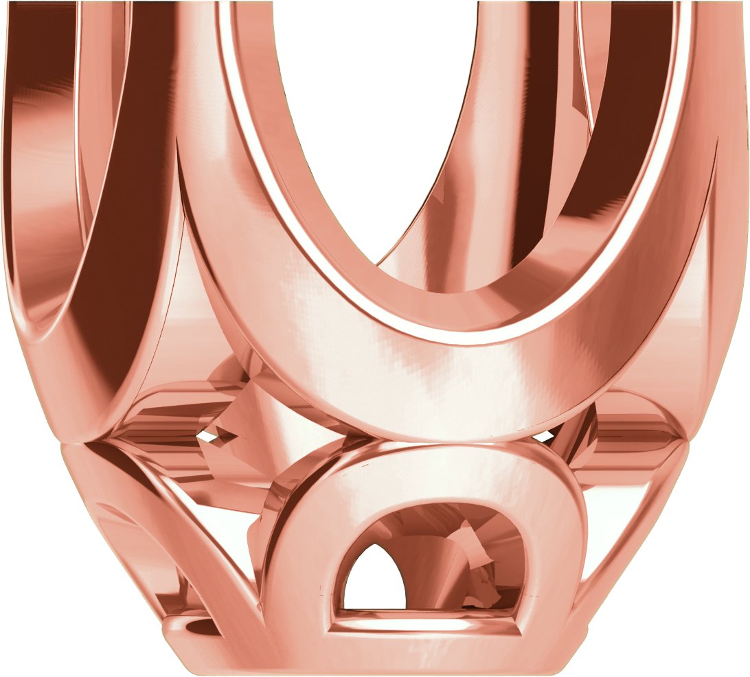Кръгъл 4-Prong Decorative Basket Setting