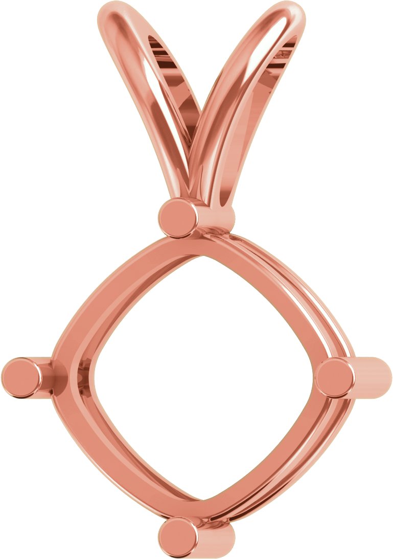 Cushion 4-Prong Pendant