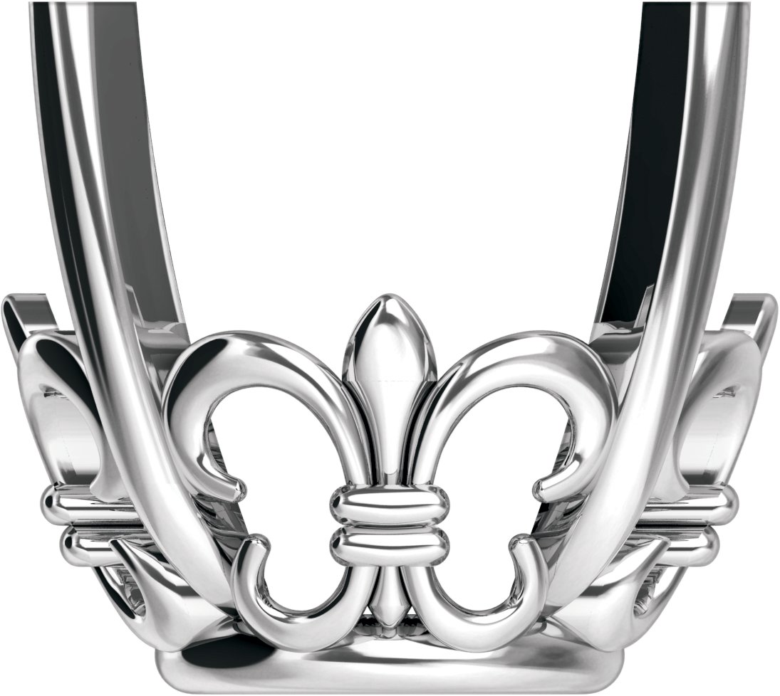 4-Prong Fleur-de-lis Basket Setting