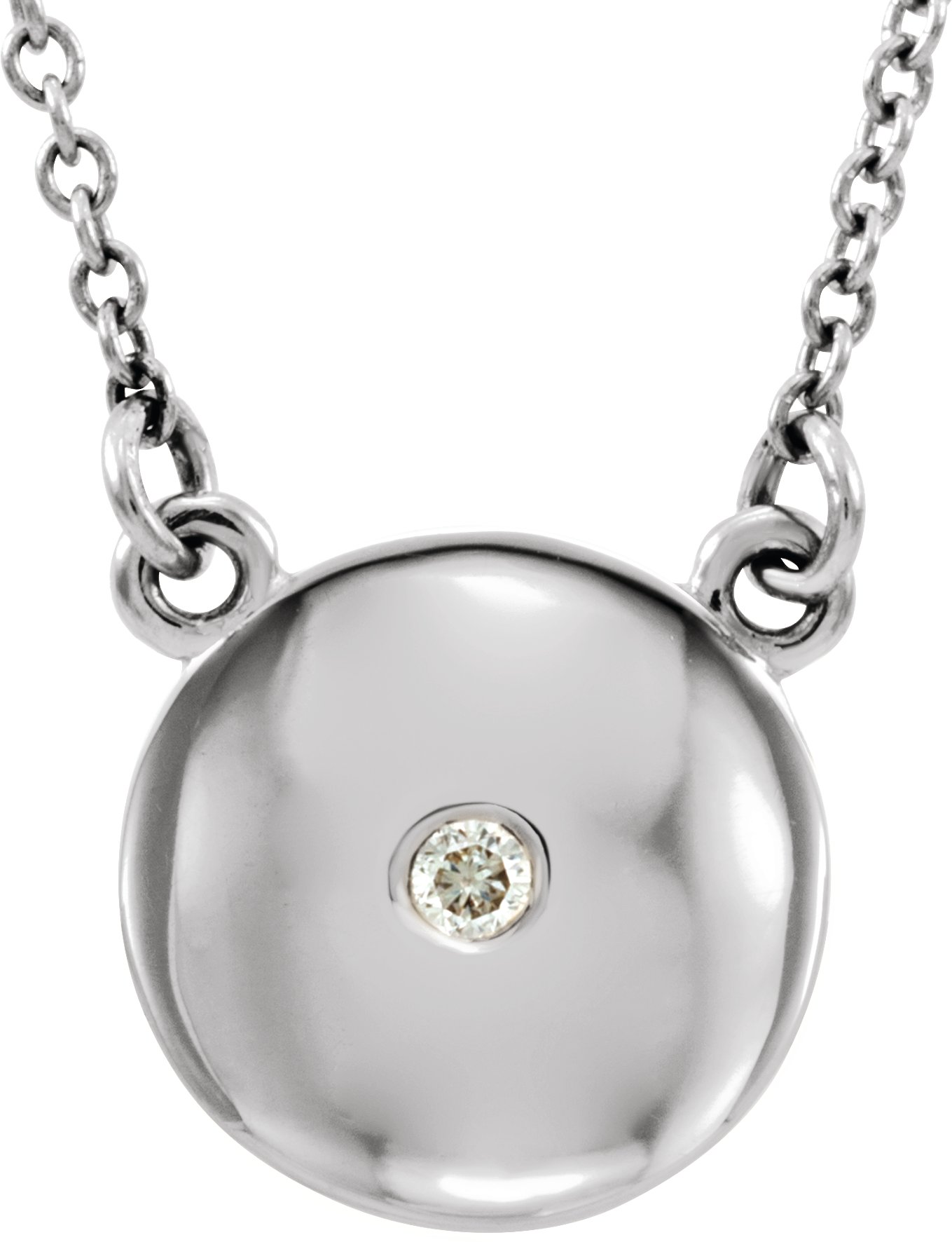 Domed Circle Necklace