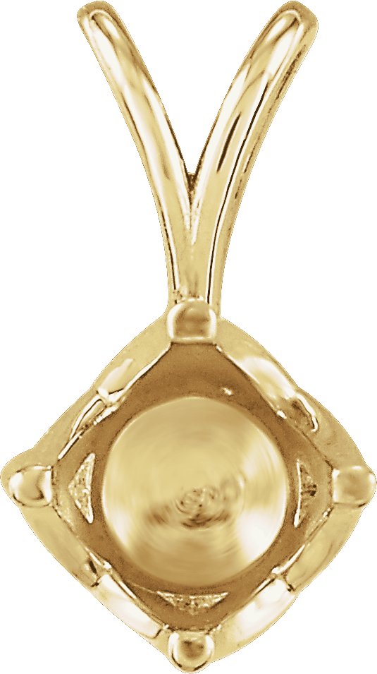 Round Woven 4-Prong Pendant