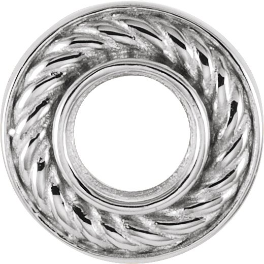 Bezel-Set Rope Slide Pendant