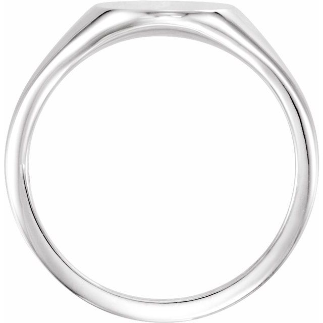 Sterling Silver 8x6 mm Oval Signet Ring