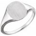 Continuum Sterling Silver 11x9 mm Oval Signet Ring